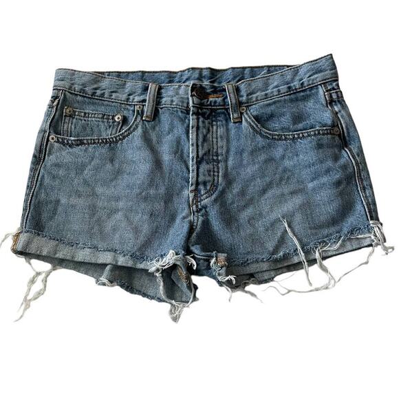 BDG Womens Jean Shorts Size 26 Tom Girl Mid Rise Button Fly Denim Jean Shorts - Picture 1 of 12